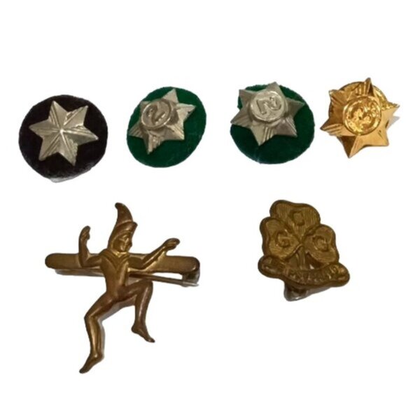 Vintage 1950s Girl Guides Canada Pins &‎ Badges & Stars for Years 1, 2 & 3 - Picture 1 of 8